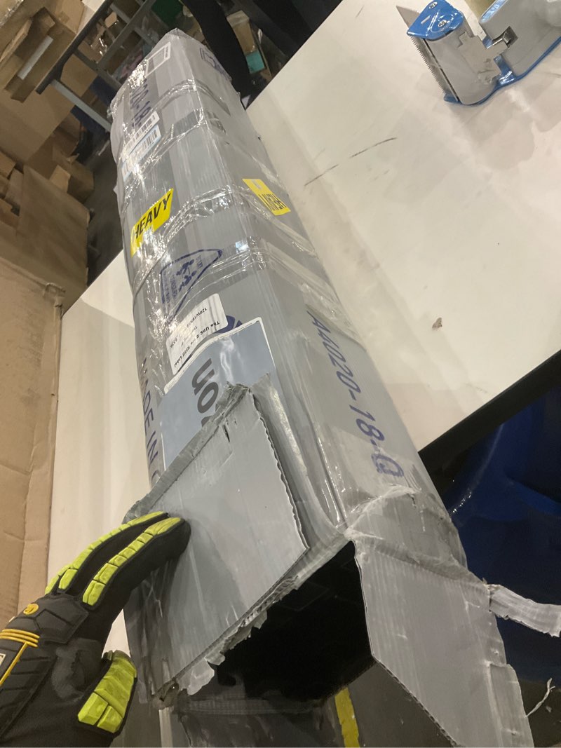 Condition photo showing As Is for Metal Bed Frame,Queen Size Bed Frame with Storage Space,Heavy Duty Sturdy Mattress Foundation,Easy Assembly,No Box Spring Needed, Black,18 Inch,Queen Queen 18 Inch