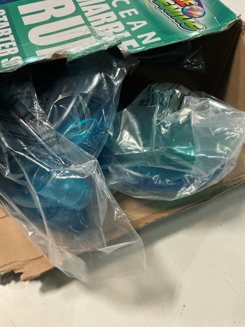 Condition photo showing Good Condition for Marble Genius Marble Run Starter Set STEM Toy for Kids Ages 4-12 - 130 Complete Pieces (80 Translucent Marbulous Pieces and 50 Glass Marbles), Construction Building Block Toys, Theme (Ocean),