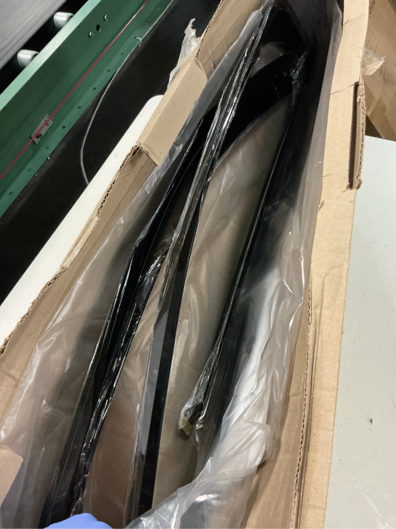 Condition photo showing As Is for voron glass in-channel extra durable rain guards for nissan frontier 2022-2023 crew cab, window deflectors, vent window visors, 4 pieces - 200457, black