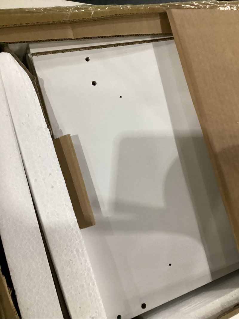 Condition photo showing Good Condition for gadroad led nightstand with charging station, bedside table with 3 drawers and led lights, end table sofa couch side table with pull-out shelf, white