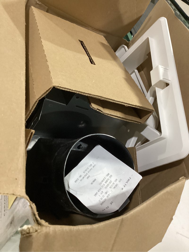 Condition photo showing As Is for broan-nutone room side series 80 cfm room side/no cut installation humidity sensing bathroom exhaust fan energy star