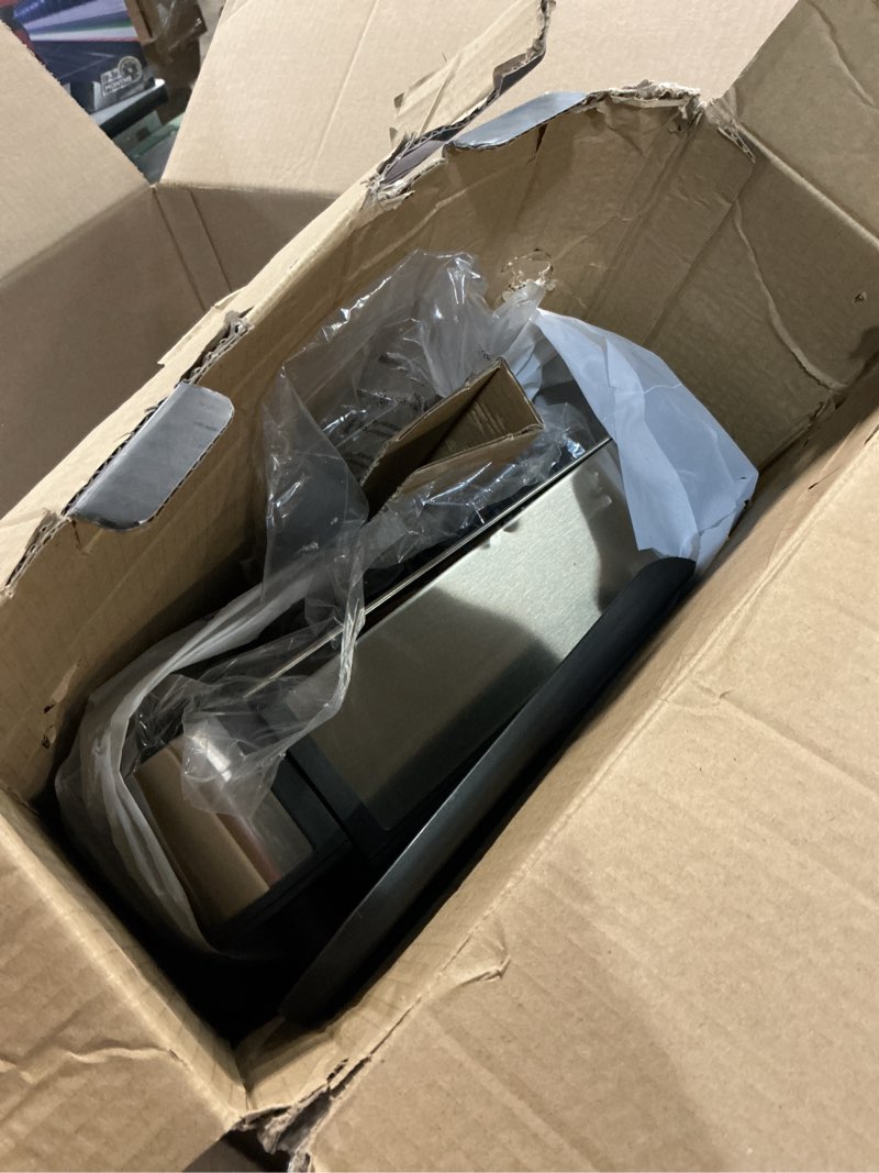 Condition photo showing As Is for joseph joseph extendable dish drying rack with dual parts - stainless steel, non-scratch, movable utensil drainer & drainage spout, gray 1-tier gray