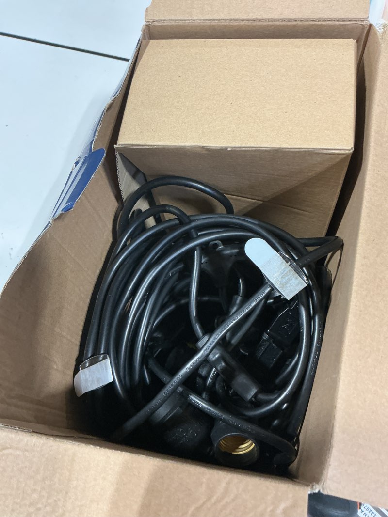Condition photo showing New/Like New for svater outdoor string lights led 105ft, commercial grade patio light with 1w dimmable s14 shatterproof bulbs, etl listed heavy-duty outside waterproof cafe bistro market lighting warm white