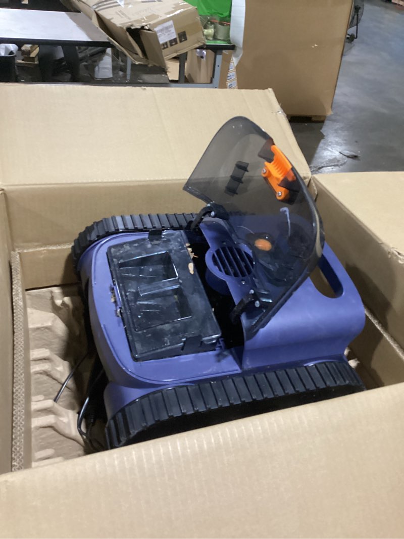 Condition photo showing Good Condition for (2026 upgrade) pool vacuum,sat 25 robotic pool cleaner,pool vaccum for inground pools,ai sonar smart navigation,max 180-mins battery life sky blue