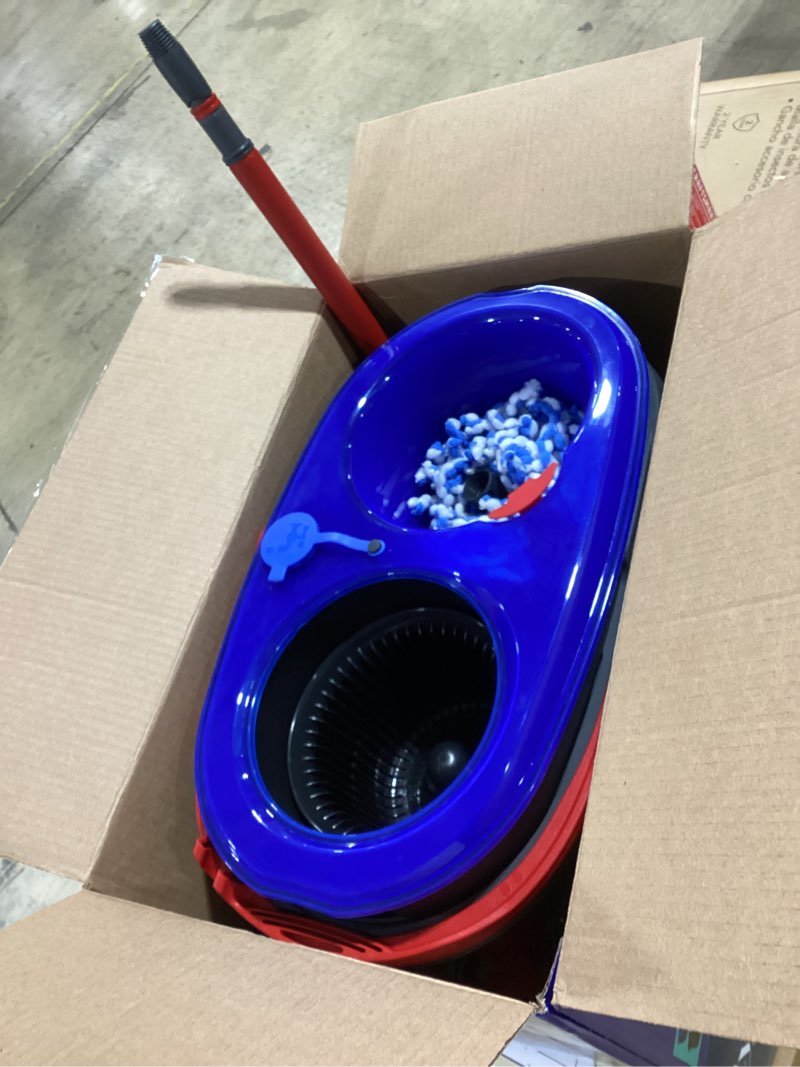 Condition photo showing Good Condition for o-cedar rinseclean spin mop & bucket system
