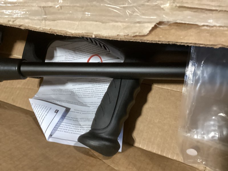 Condition photo showing As Is for pepe mobility folding crutch for adults (x1 unit), open cuff, adjustable height, aluminium, orthopaedic, elbow crutches women and men, black