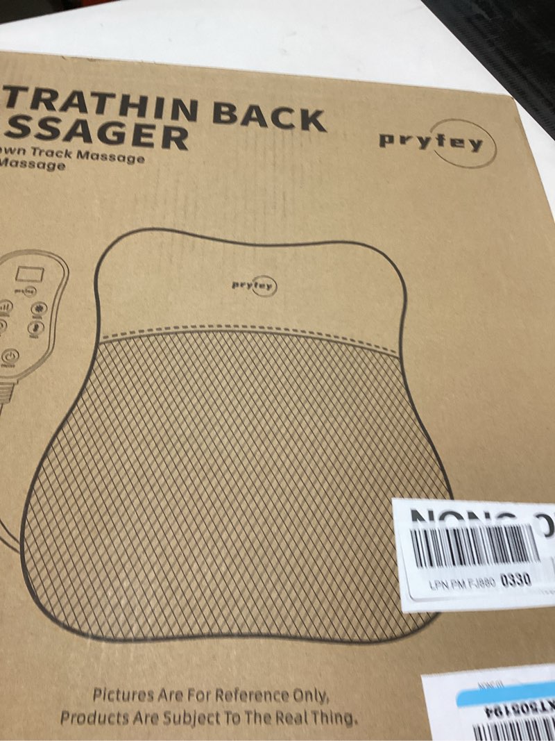 pryfey Back Massager, Rolling Up and Down Back Massager with Heat, Back Massage 4D Kneading for Pain