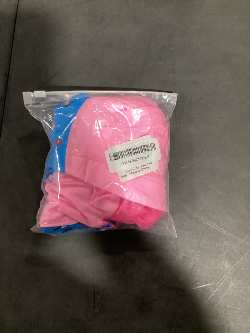 idopip kids boys girls color block one piece swimsuit swimwear long sleeve rash guard sunsuit wetsuit beachwear bathing suit 5-6 years pink - girl