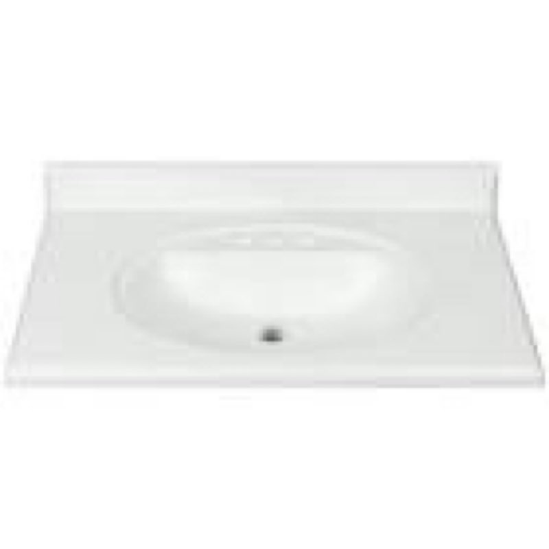 Condition photo showing As Is for rsi home products sales inc  cul marb vanity top