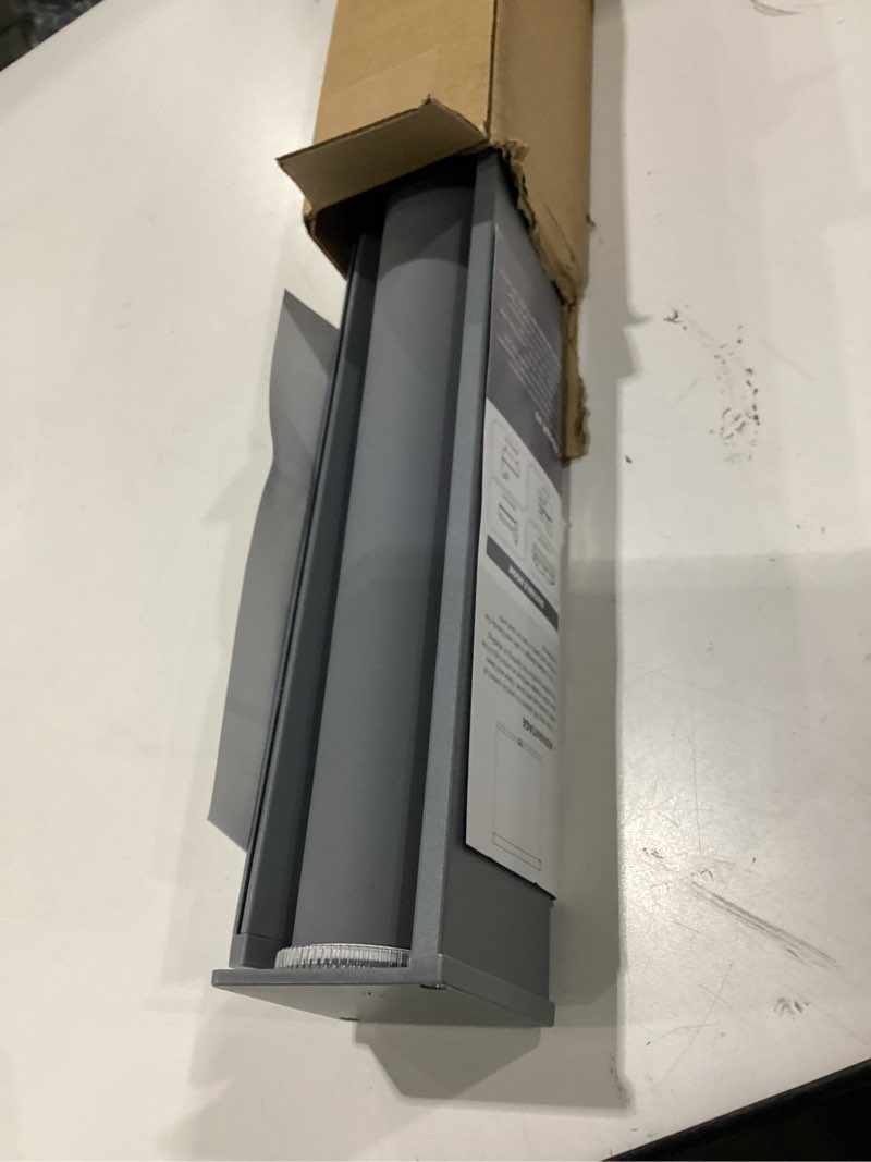 Condition photo showing Good Condition for aosky blackout roller shades cordless blinds for windows, free-stop shades with valance, thermal insulated fabric, uv protection, natural woven blinds for home and office (35.5" w x 72" h, grey) grey 35.5"w x 72"h