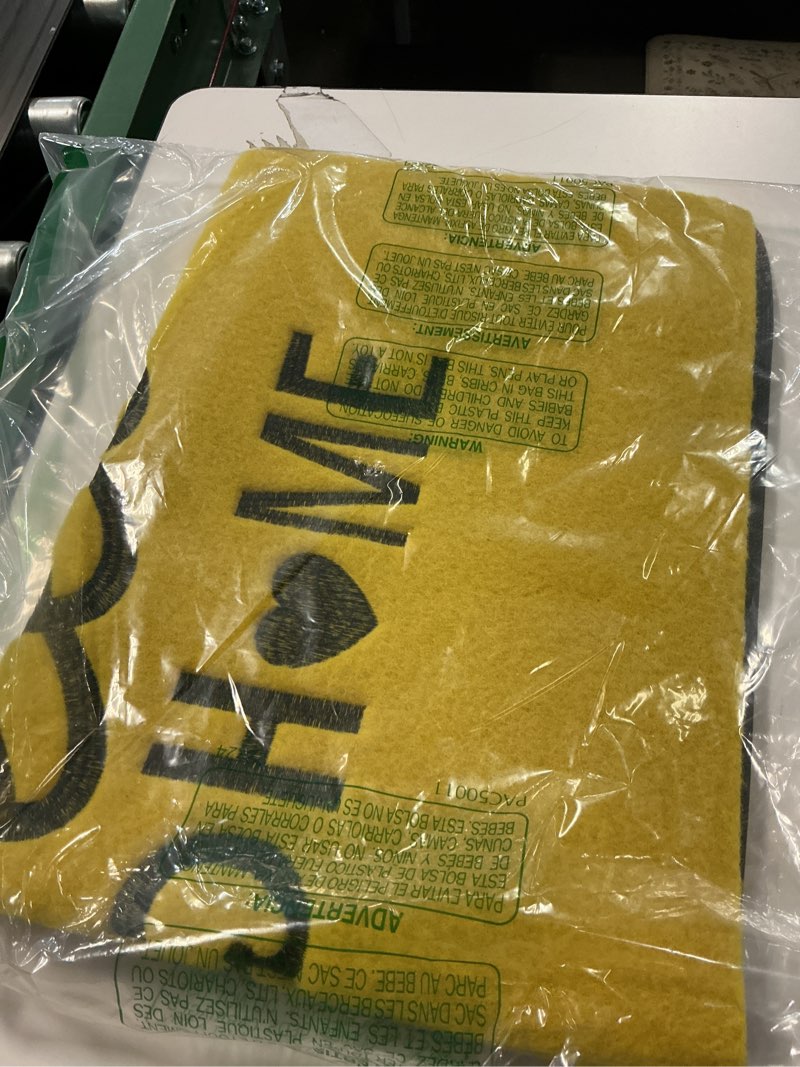 Condition photo showing Good Condition for AAZZKANG Yellow Door Mat Outdoor Indoor Decorative Home Sweet Home Doormat Large 36"x24" with Non Slip Rubber Backing Ultra Absorb Mud Easy to Clean Entryway Mats 24" x 36" (Rectangular) Yellow