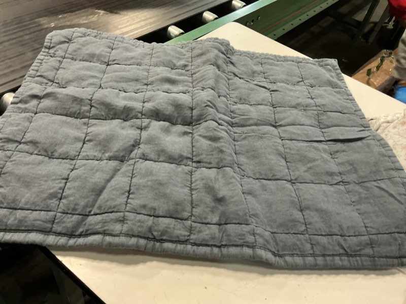 Condition photo showing Good Condition for european linen box quilted sham set 2 pcs 