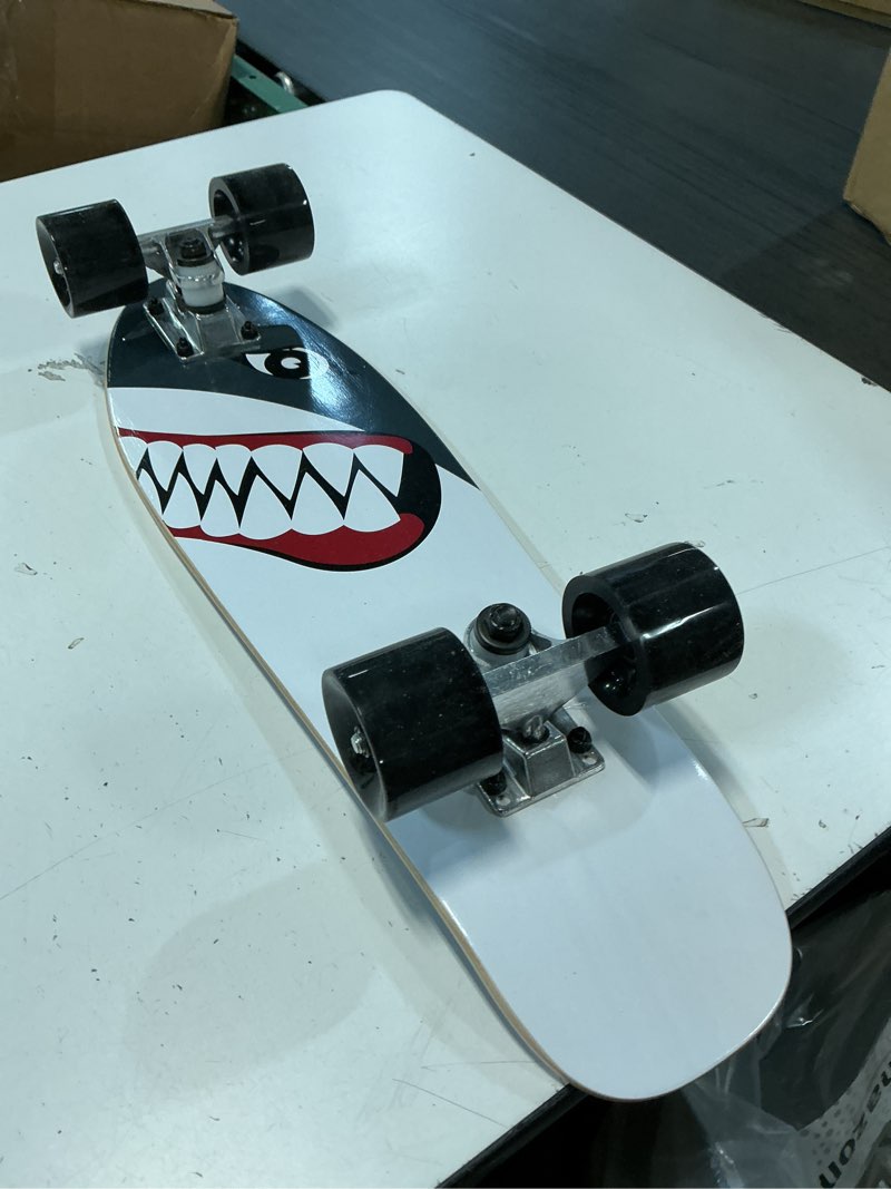Condition photo showing Good Condition for ko-on skateboard complete skateboards 22 inch mini cruiser skateboards for beginners kids boys and girls shark