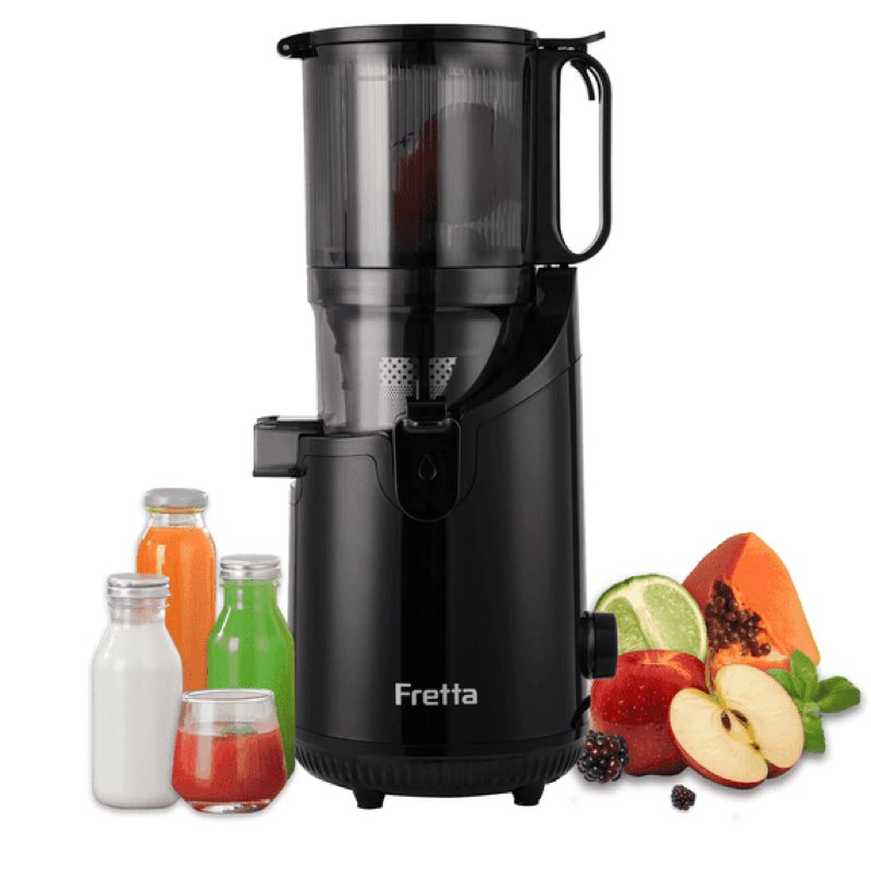 cold press juicer machines, slow masticating juicer with 5.3" extra large feed chute fit whole fruit
