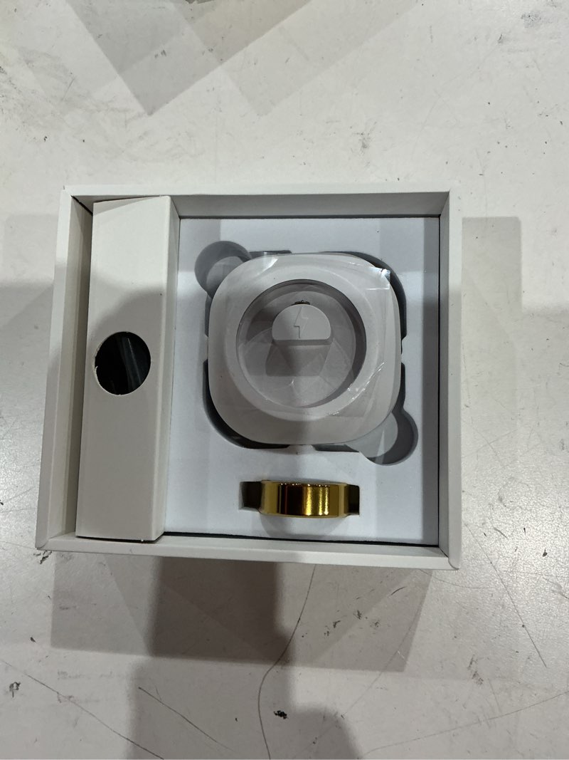 Condition photo showing Good Condition for smart fitness and activity ring for men and women - track heart rate stress sleep steps and blood oxygen, 10atm waterproof fitness tracker for iphone and android, no subscription fee, size 7 rose gold 7