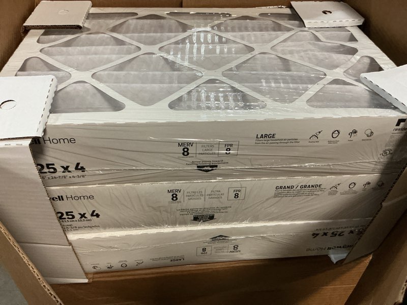 Condition photo showing Good Condition for 16 x 25 x 4 pleated furnace air filter fpr 8, merv 8 (3-pack) questions