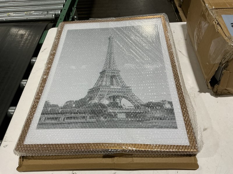 Condition photo showing As Is for upsimples 18x24 picture frame, display pictures 16x20 with mat or 18 x 24 without, wall hanging poster frames, bronze, 1 pack bronze 18x24