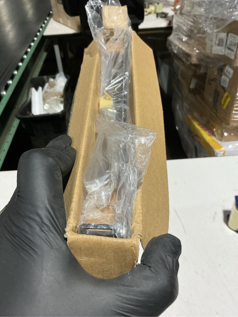 Condition photo showing New/Like New for Double Pull-Out Trash Can for Cabinet - Set of Two 9 Gal / 36 qt Supported – Heavy-Duty Chrome, Smooth Slide with Trash Bag Storage - Requires 21.75" Cabinet Opening (Bin Not Included)