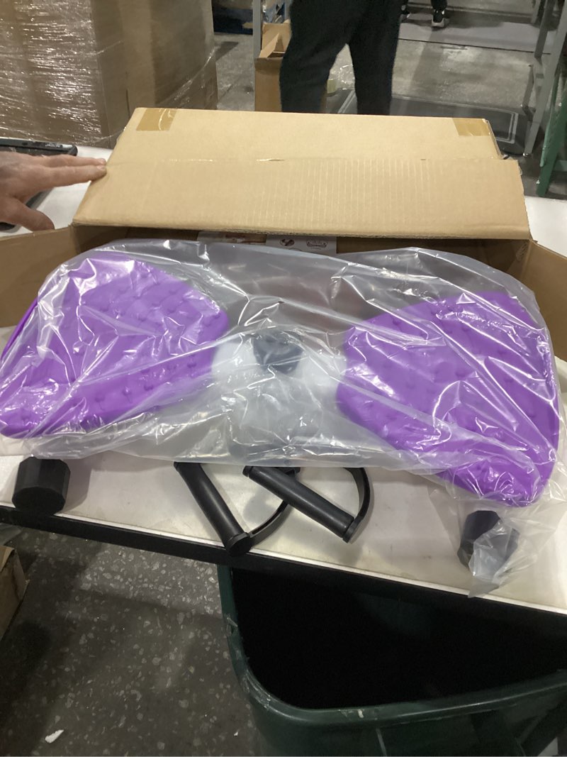 Condition photo showing New/Like New for Waist Twisting Machine Exercise, Ab Twisting Board for Exercise, Adjustable Waist Twisting Board Exercise Machine with 300 lbs Weight Capacity Purple