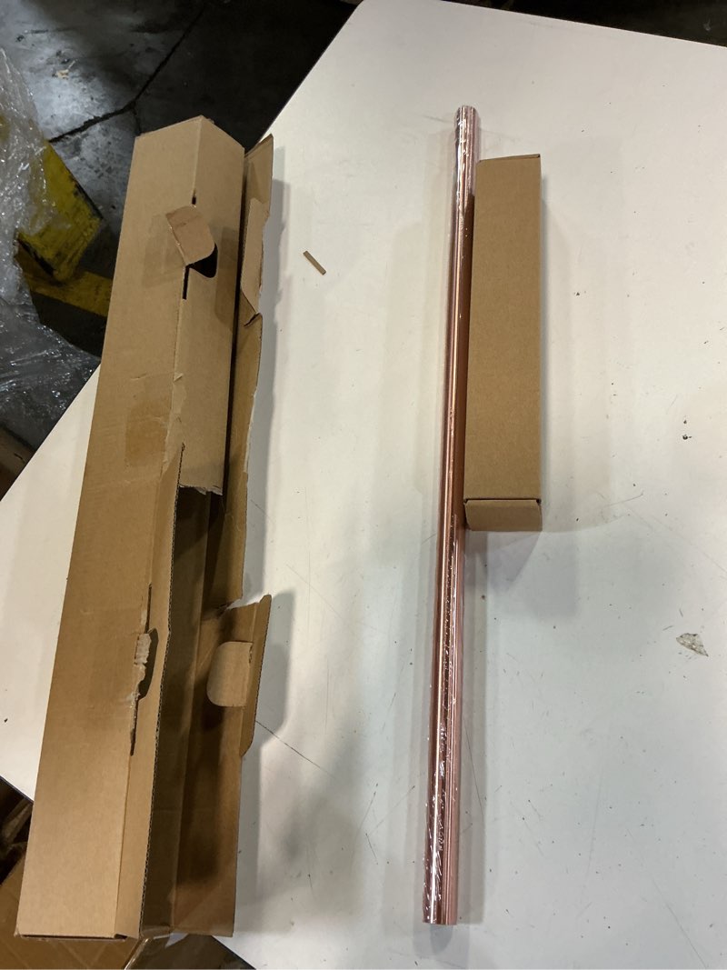 Condition photo showing New/Like New for rothley stainless steel pot and pan hanger: 23.7 inch wall mounted hanging pots and pans rack with hooks (antique copper) 23.7 inch antique copper