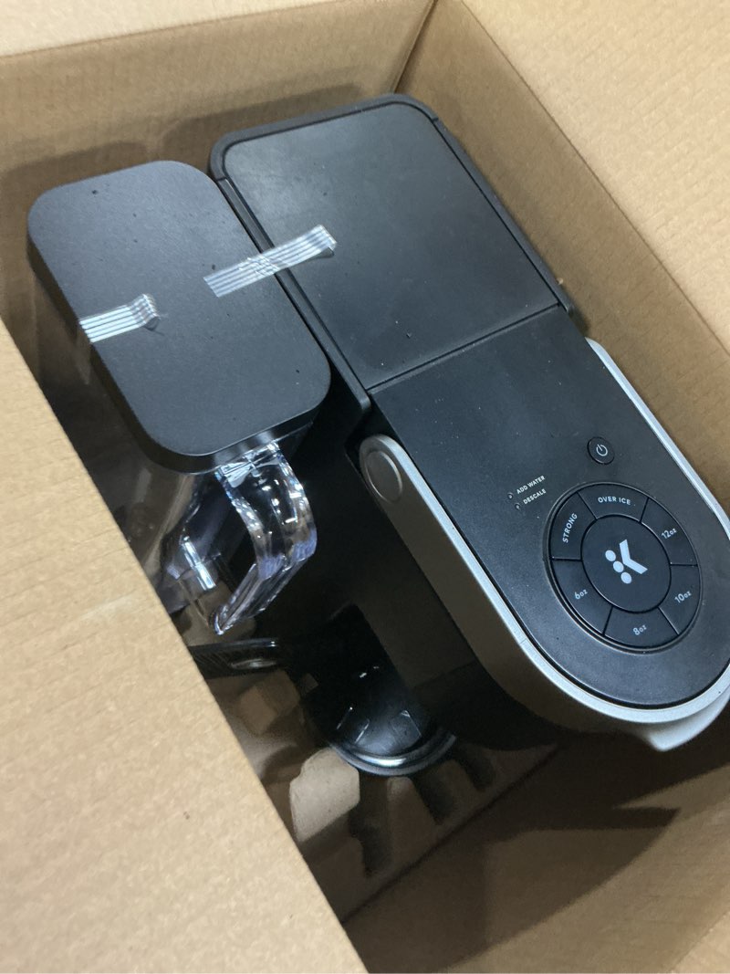 Condition photo showing As Is for keurig k-supreme single-serve k-cup pod coffee maker black: automatic shut-off, removable reservoir, brews iced coffee