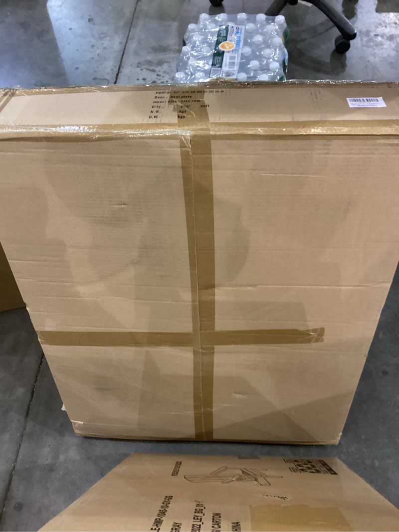 Condition photo showing New/Like New for Fire Pit Surround Tabletop for Solo Stove Yukon Bonfire Accessories, Round Outdoor Fire Pit Table, Dust Cover for Solo Stove and Other Wood Burning, Powder-Coated Steel Stove Table Surround