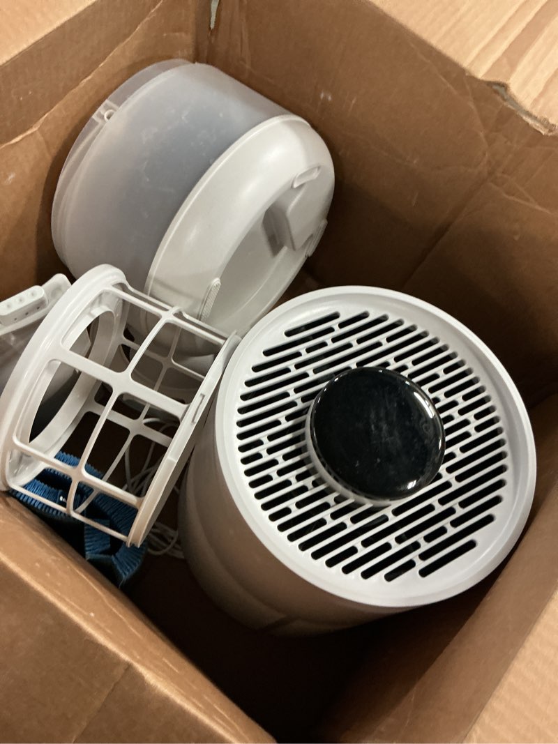 Condition photo showing As Is for blueair premium smart humidifier for large rooms, bedrooms, better sleep with evaporative invisible mist tech, auto humidify, easy top fill, smart control with app, touchscreen, 3.5l tank for 48 hours