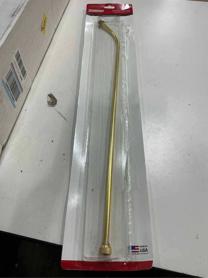 Condition photo showing Good Condition for Chapin International 2130978 Chapin 6-7734 24" Curved Brass Extension Wand with O-Ring
