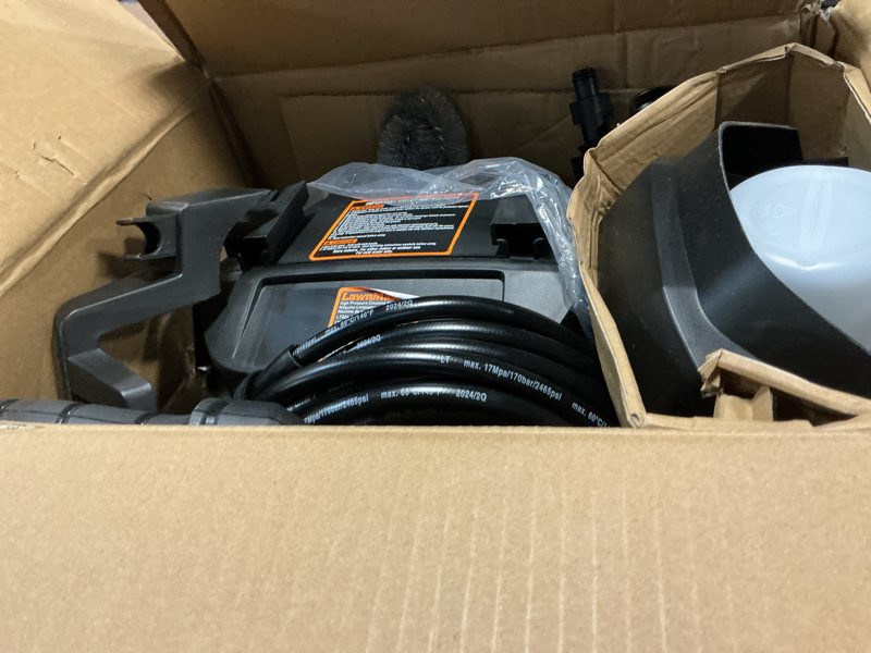 Condition photo showing Good Condition for lawnmaster lt506-2000a electric pressure washer 13 amp 1.4 gpm 2300 max psi csa certified with detergent bottle