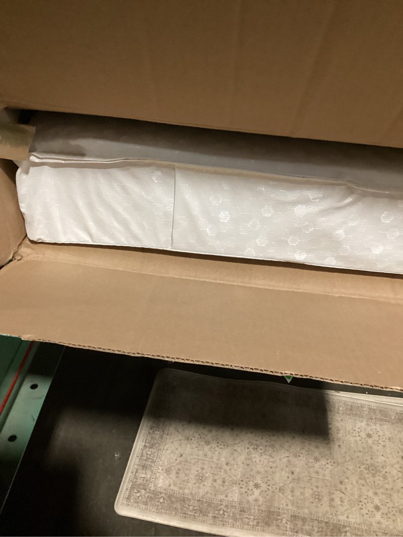 Condition photo showing New/Like New for dream on me honeycomb orthopedic firm fiber standard baby crib mattress, greenguard gold and jpma certified, 5” fiber core optimum support, fits crib and toddler bed, waterproof vinyl cover white