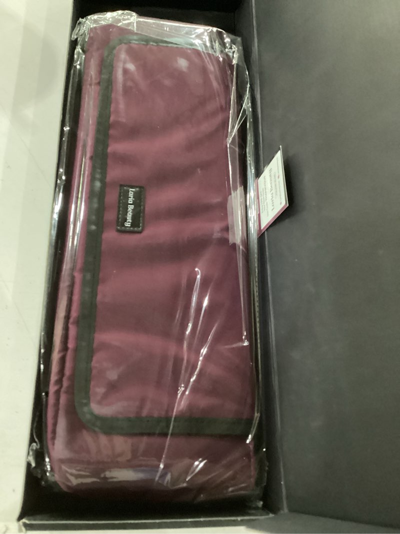 Condition photo showing Good Condition for 2-in-1 hot hair tools travel bag, removable heat-resistant silicone mat, clear pockets for accessories, protects surfaces from burns, ideal for curling & flat irons, includes heat-resistant glove burgundy - midnight merlot