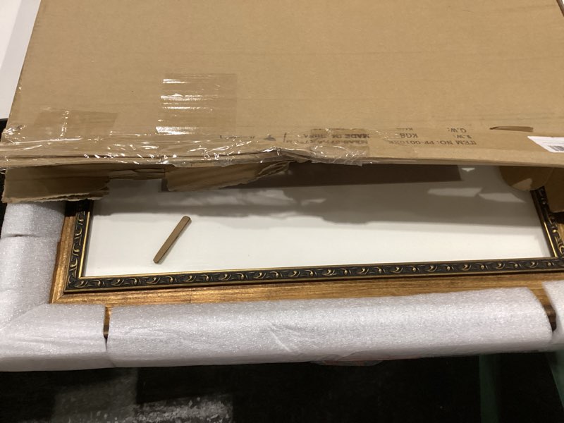 Condition photo showing New/Like New for ArtXO A2 Black Frame Wooden: A2 Picture Frames without Mat or A3 Frames with Mat - Wall Hanging Frame for 16.5x23.4 or 11.75x16.5 Canvas Poster Display A2 Frame Matted to A3 Black-w7k