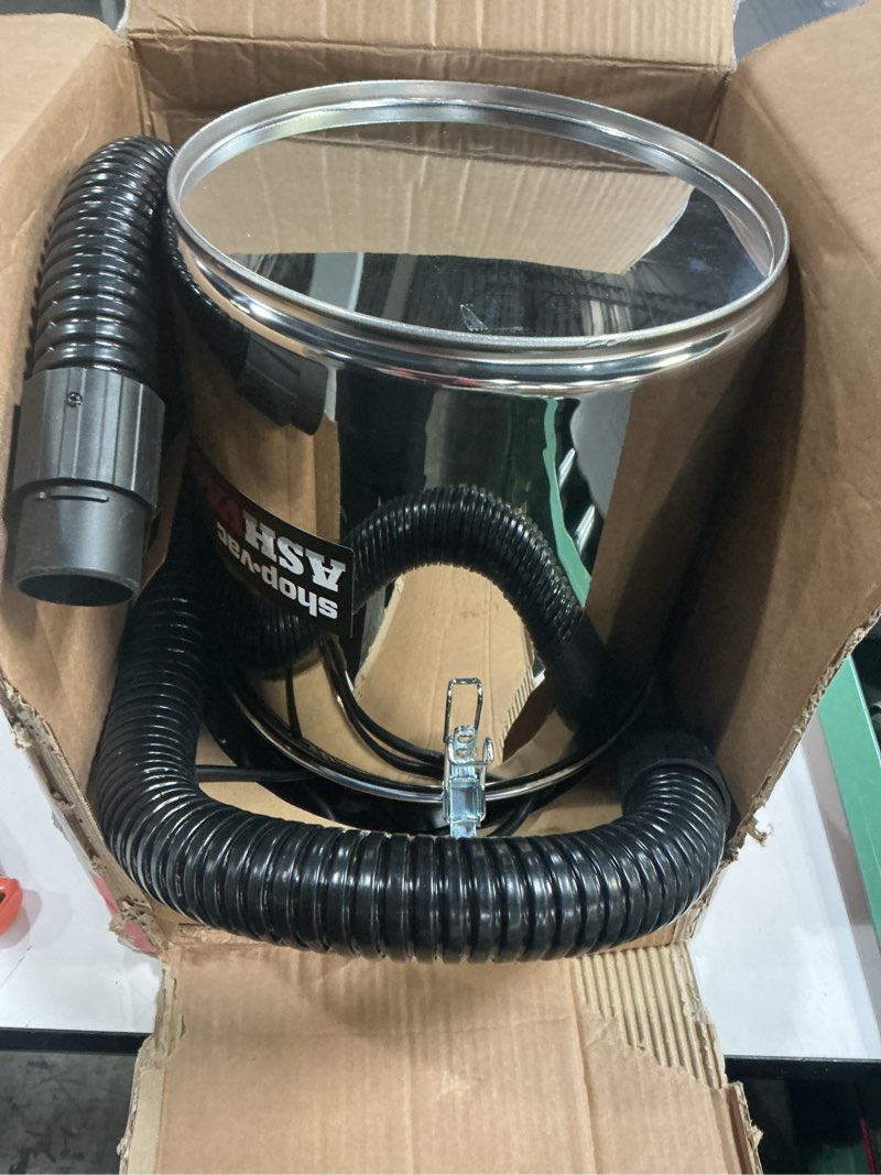 Condition photo showing Good Condition for Shop-Vac 4 Gallon 2.0 Peak HP Ash Vacuum, 7.0 Amps Ash Vac Cleaner with HEPA Filter, Hose and Accessories for Fireplaces, Wood Stoves, Pellet Stoves and BBQ Grills. 4040988