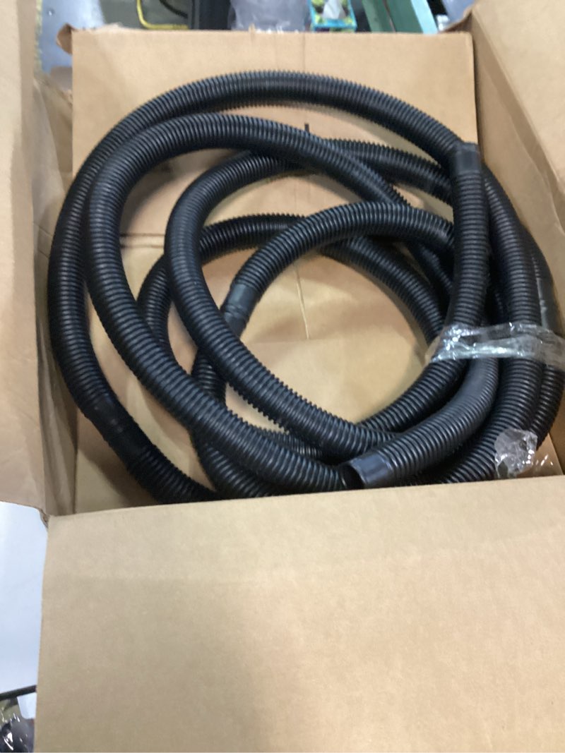 Condition photo showing As Is for YXQ 10Ft 1/2inch ID Corrugated Tubing Not-Split Flexible Bellows Tube Pipe Preservative for Electric Conduit Liquid Black PE Plastic