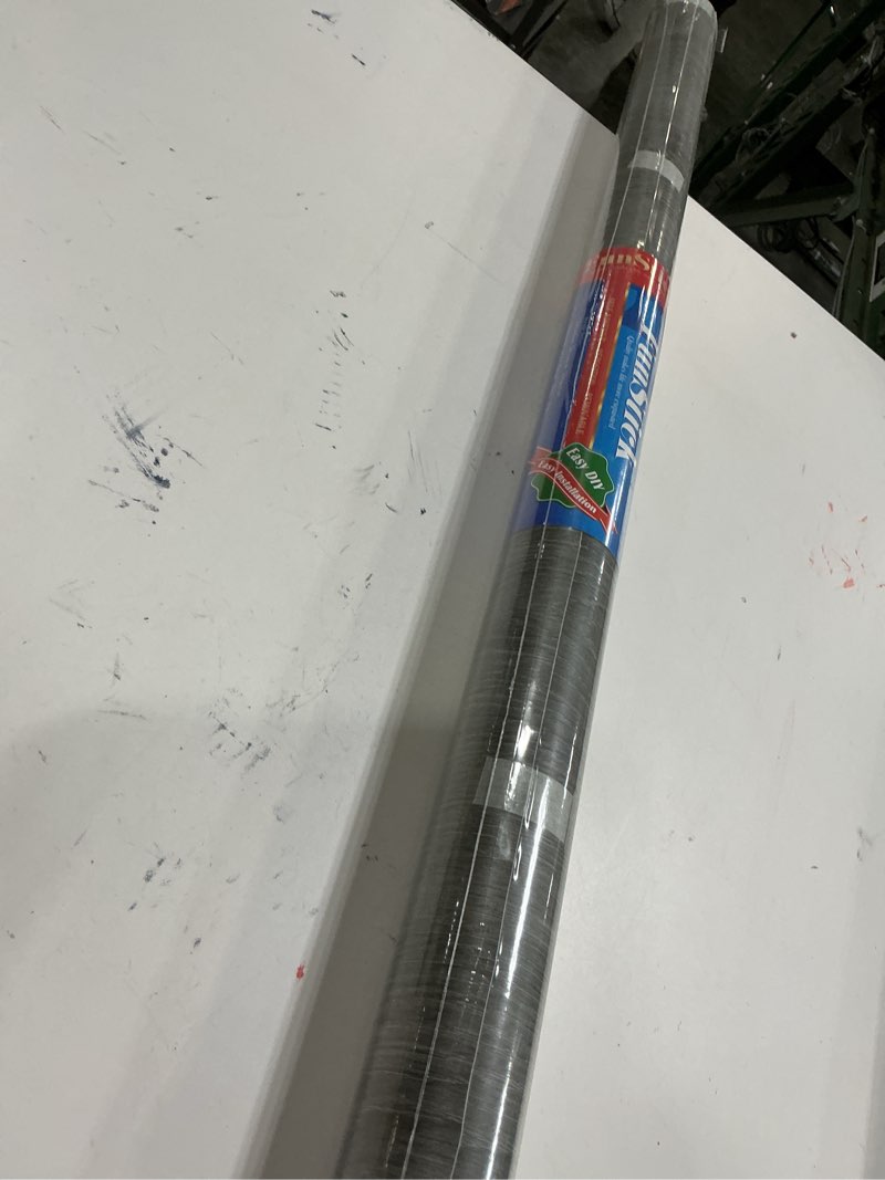 Condition photo showing New/Like New for FunStick 36"x200" Grey Natural Wood Contact Paper for Cabinets Peel and Stick Grey Wood Wallpaper Self Adhesive Wood Grain Contact Paper for Countertop Paper Desk Walls Waterproof Wall Paper Roll 36" x 200" Gray