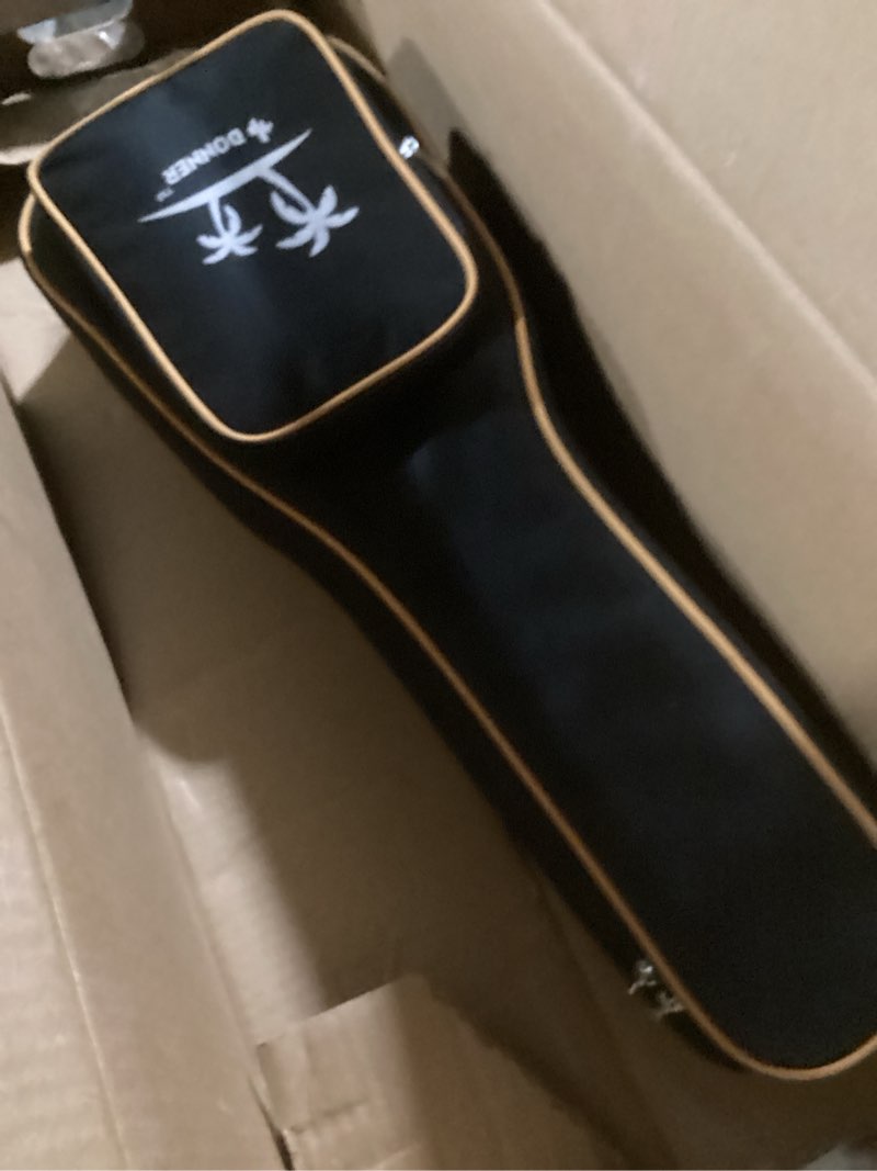 Condition photo showing Good Condition for Donner Concert Ukulele Beginner Mahogany 23 Inch Ukelele Kit with Free Online Lesson Gig Bag Strap Nylon String Tuner Picks Cloth DUC-1 Gift Choice 23 Inch-Regular Mahogany