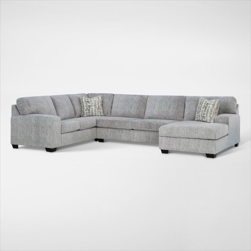Incomplete 1 boxes for pick up) Edenfield 3-Piece Sectional with Chaise