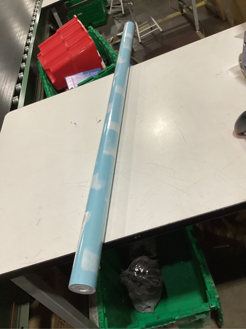 Condition photo showing New/Like New for fadeless pac56465 bulletin board art paper, clouds, 48" x 50', 1 roll