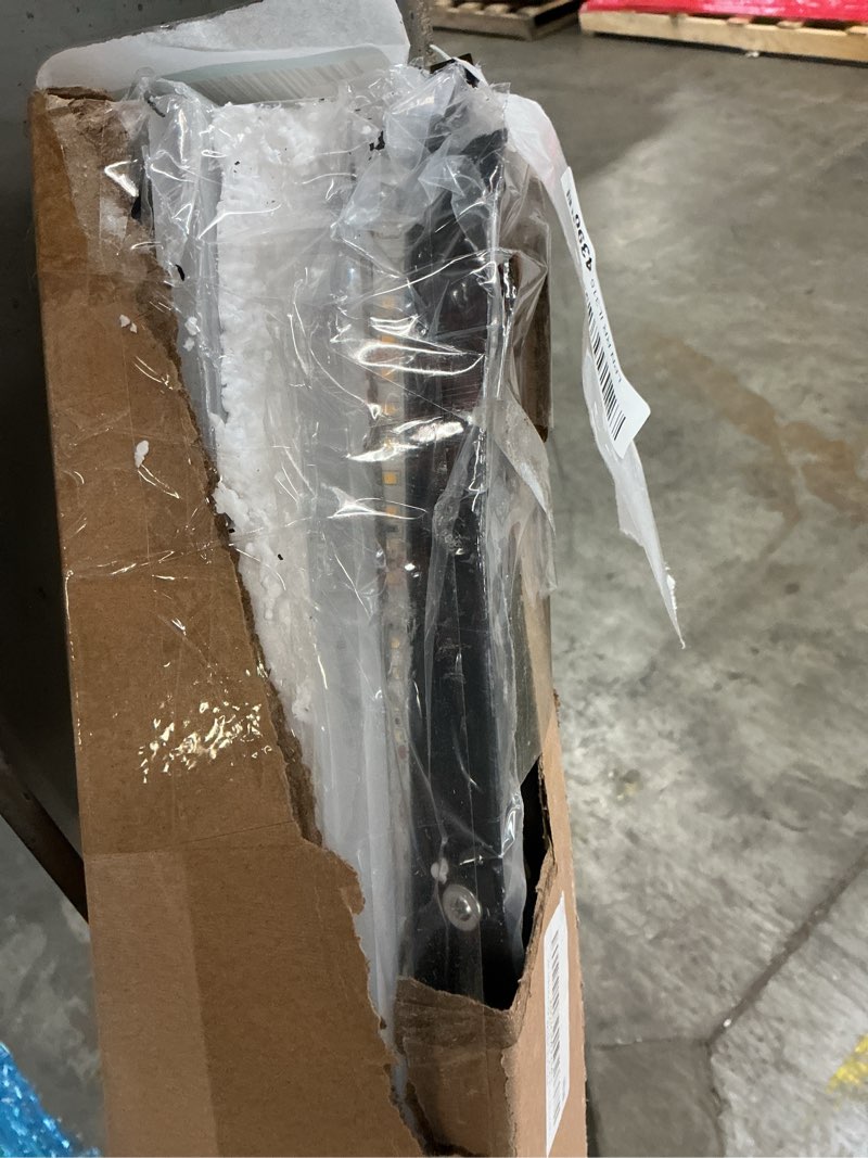 Condition photo showing As Is for 2Pack 59inch Long Outdoor Modern LED Wall Light,45W Waterproof IP65 Warm White 110V led Wall Mount Lighting Fixture Rectangular Black Wall Lights Elegant Frosted White Acrylic Anti Rust 2Pack-59inch-45W