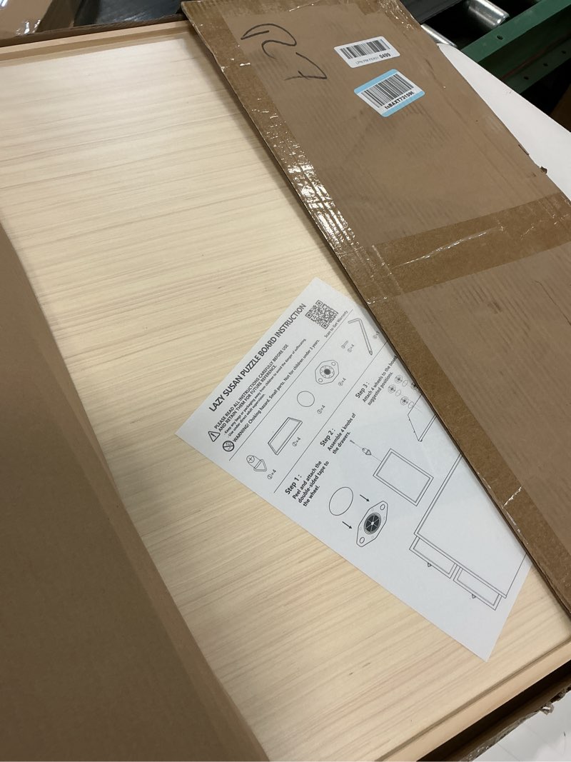 Condition photo showing Good Condition for Rotatable 360-Degree Wheels Puzzle Board with Drawers and Cover 1000 Pieces Lightweight Portable Wooden Puzzle Table for Adults Size 30" x 22" Large