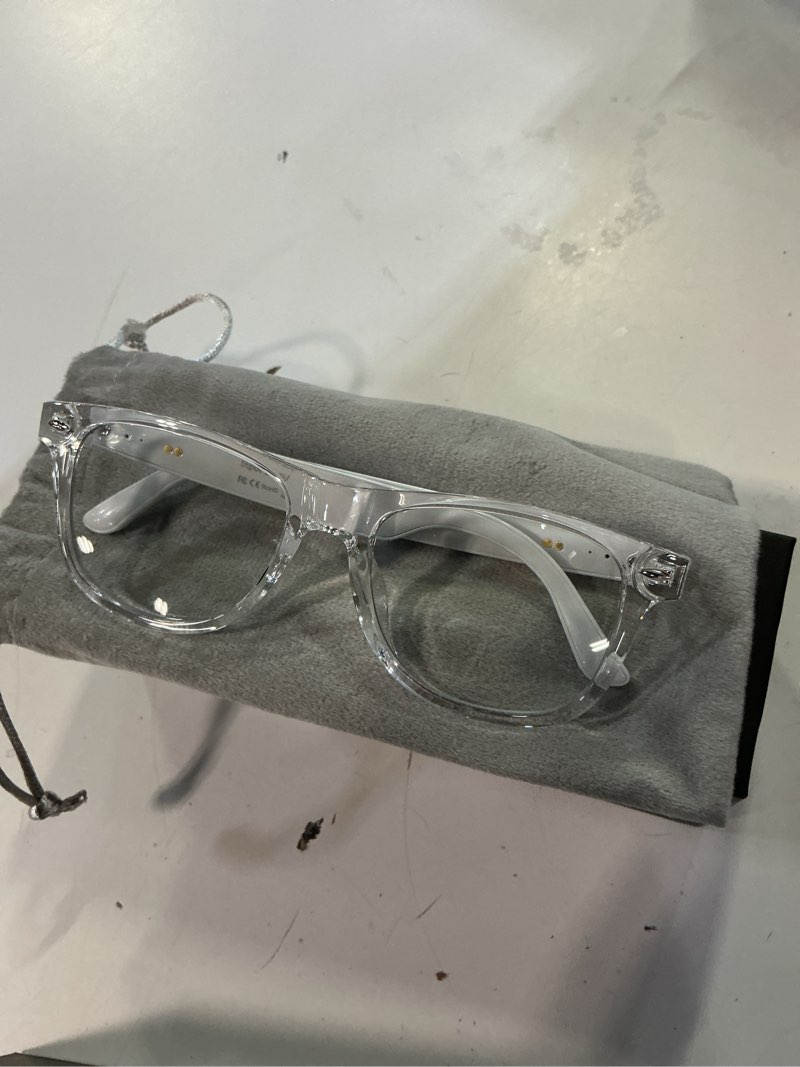 Condition photo showing Good Condition for ai smart glasses for men and women with chat gpt, bluetooth translation glasses with 165 languages and color-change lens, music playback & hands-free calls, uv & blue light protection white