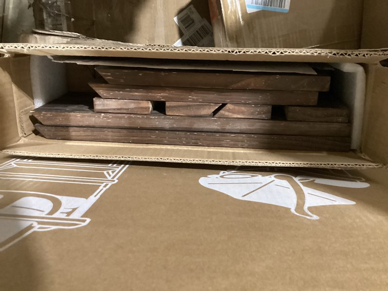 Monroe 8 Bottle Solid Wood Table Top Wine Bottle Rack in Walnut