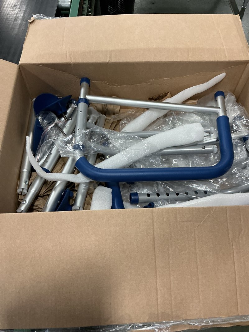 Condition photo showing As Is for Toilet Safety Rails with Big Non-Slip Foot Pads, Adjustable Width & Height Toilet Safety Frame, 350 LBS, Toilet Handles for Elderly and Disabled