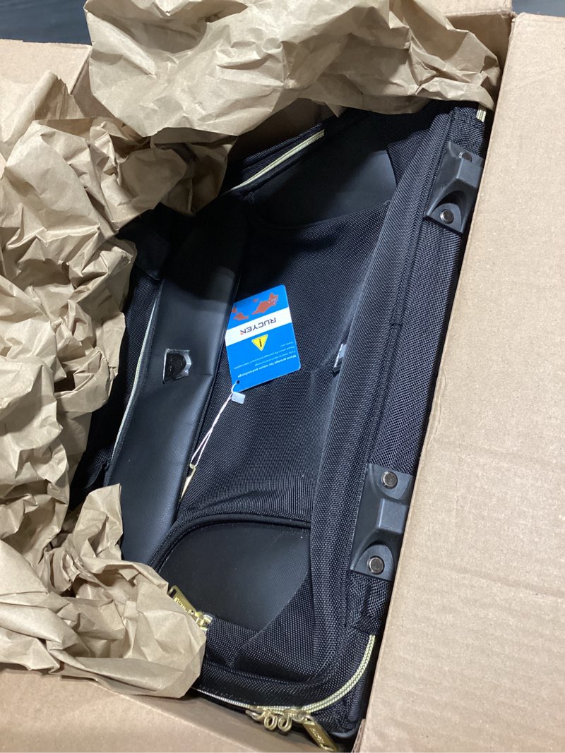 Condition photo showing Good Condition for rolling laptop bag,rolling briefcase for men & women,laptop briefcase on wheels,carry on bag for business travel black+gold zipper 15.6 inch