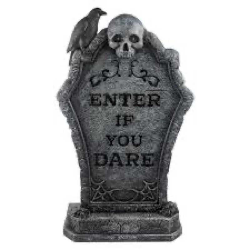 Enter If You Dare Gravestone