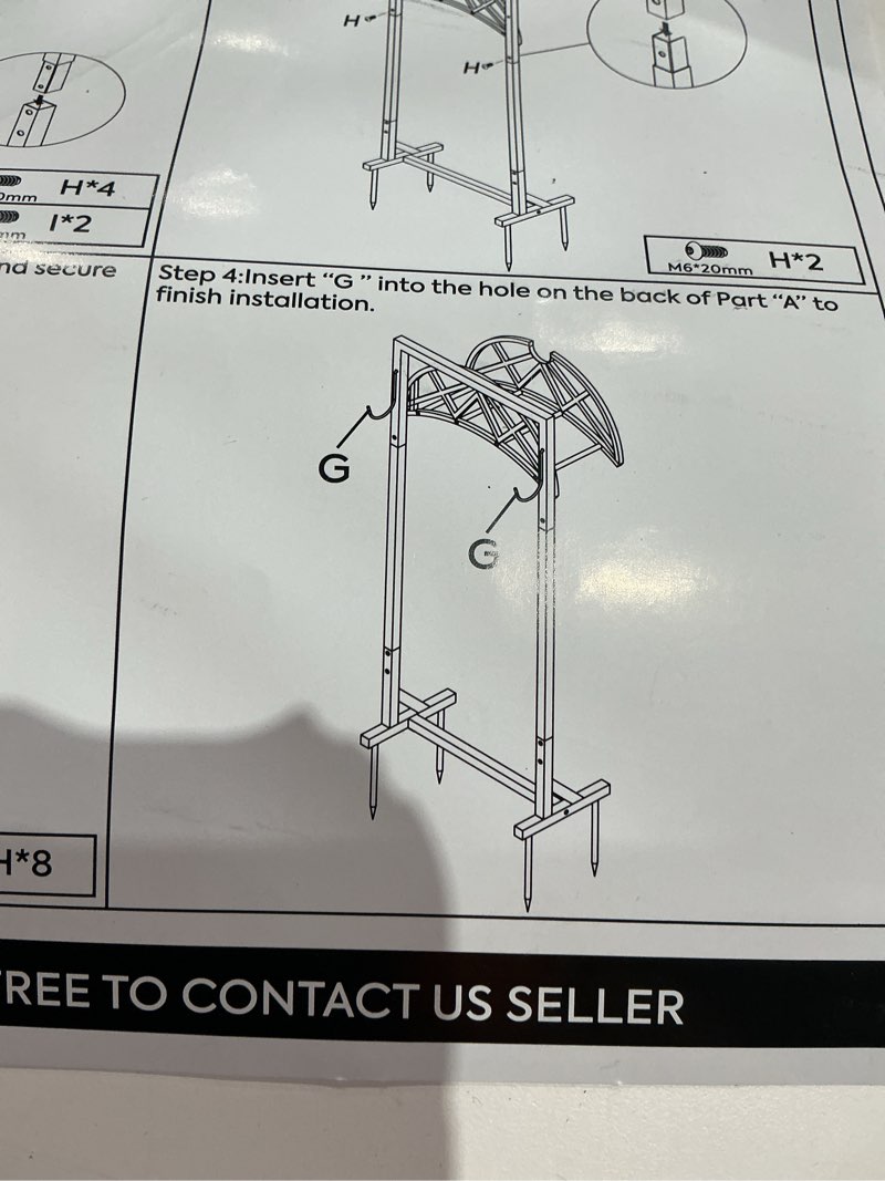 Condition photo showing As Is for unknown brand. garden hose holder with basket, upgraded 6 spikes heavy duty metal water hose storage for outside
