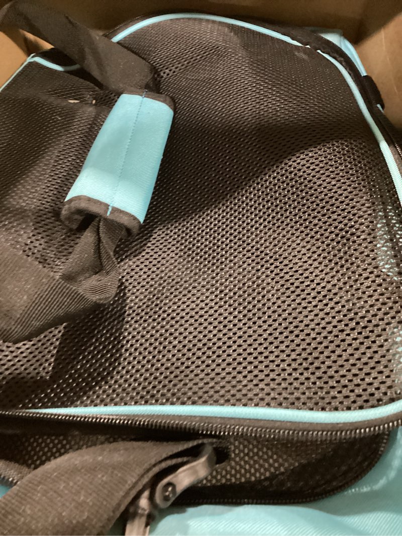 Condition photo showing Good Condition for henkelion large cat carriers dog carrier pet carrier for large cats dogs puppies up to 25lbs, big dog carrier soft sided, collapsible travel puppy carrier - large - blue 20.0"l x 13.0"w x 13.0"h blue
