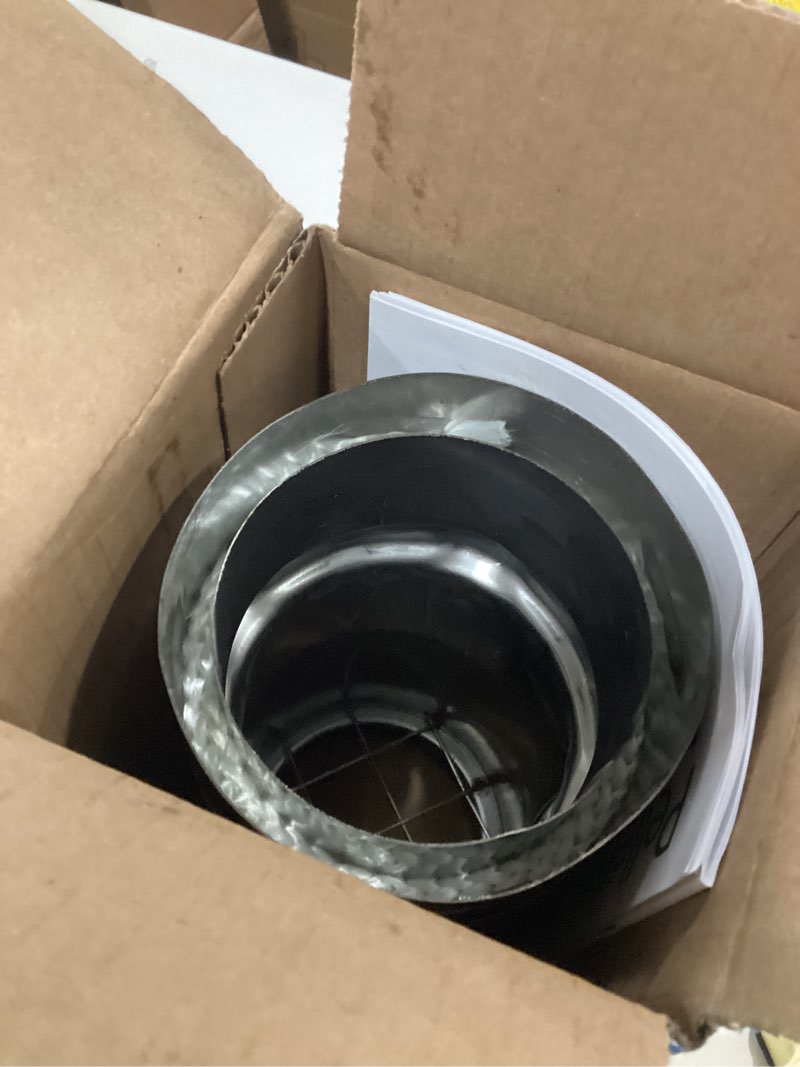 Condition photo showing As Is for Simpson Dura-Vent Duravent 6DVL-E45 Double-Wall Air-Insulated 45-Degree Adjustable Elbow, Black ( similar 