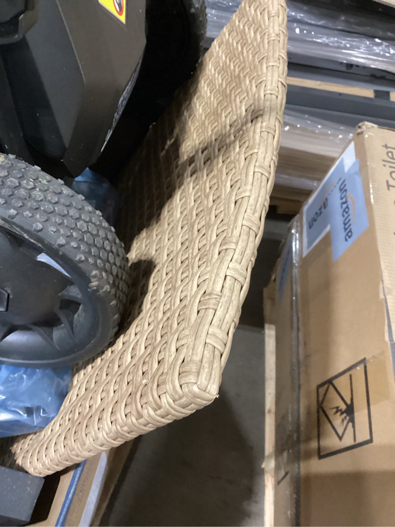 Condition photo showing Good Condition for style selections kenwood 3-piece wicker patio conversation set with gray cushions