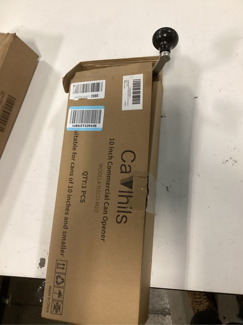 Commercial Can Opener Heavy Duty, 16" Stainless Steel Manual Table Can Opener for #10 Cans up to 10"